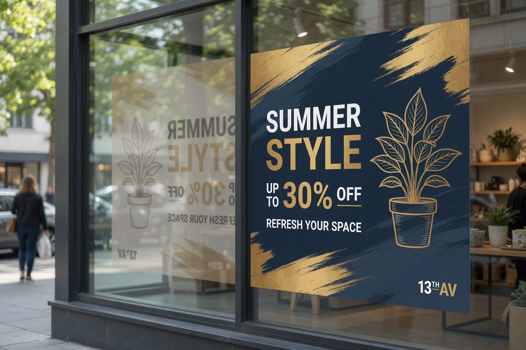 Double-Sided Window Graphics (Dual View)